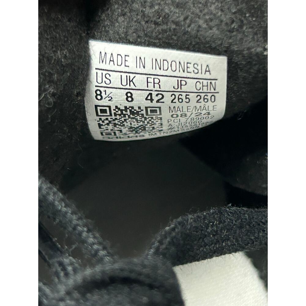 adidas Gazelle Indoor Black White - $120 Retail!!- Size 8.5M/9.5W - Brand New!! - Picture 7 of 9